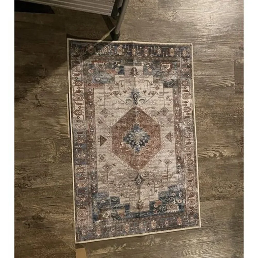 New Washable Indoor Doormat, Non Slip Retro Floor Mat 24